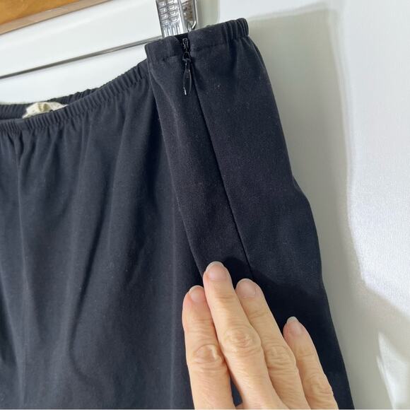 Eileen Fisher Black Cropped Pants Side Zip 3X - Picture 4 of 6